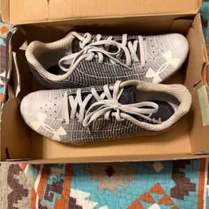 Under Armour Kids' Gray and White Sneakers